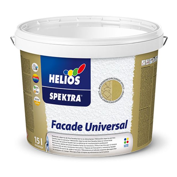 FASADNA BARVA HELIOS SPEKTRA FACADE UNIVERSAL B1 BELA 15L