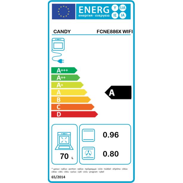 VGRADNA PEČICA CANDY FCNE886X WIFI