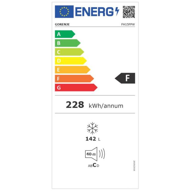 ZAMRZOVALNA SKRINJA GORENJE FH15FPW