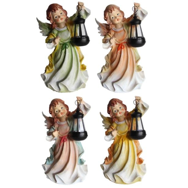 FIGURA, OKRASNA ANGEL S SOLARNO LUČKO VIŠ. 40 CM