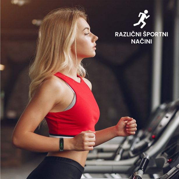 PAMETNA ZAPESTNICA FOREVER FITBAND SB-50 ČRNA