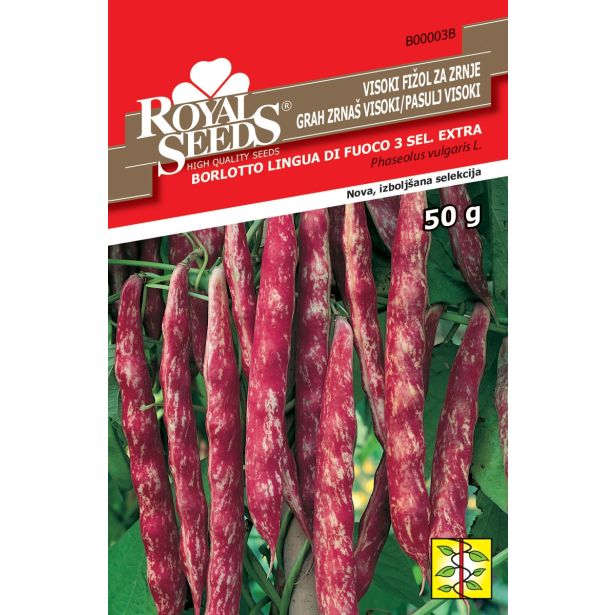 STROČNICA ROYAL SEEDS FIŽOL BORL.FIRE.3 50G