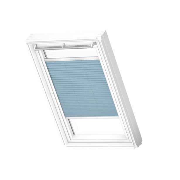 SENČILO ZA STREŠNO OKNO VELUX FML CK02 1286S PLISE, ELEK., JEANS MODRA