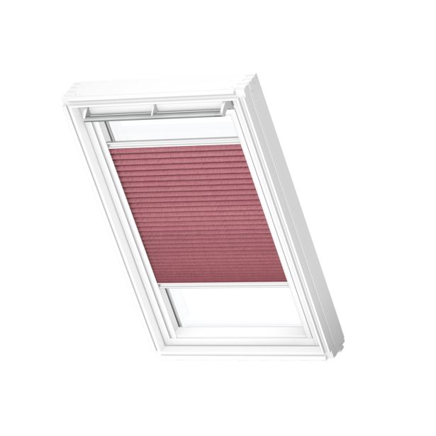 SENČILO ZA STREŠNO OKNO VELUX FML FK04 1279S PLISE, ELEK., VINSKO RDEČ