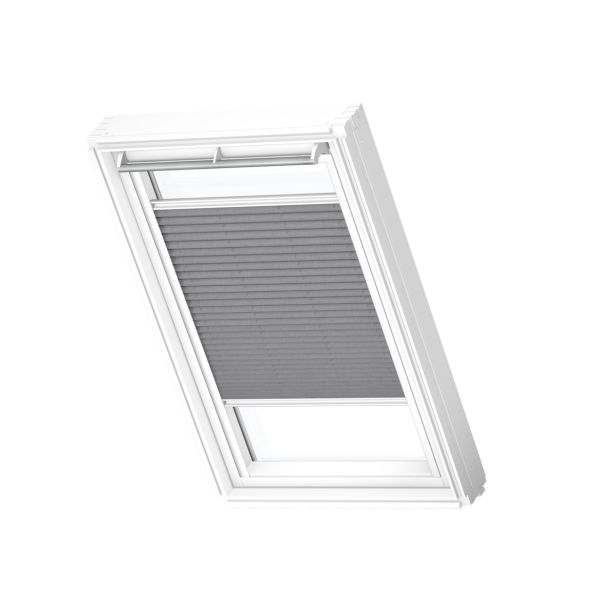 SENČILO ZA STREŠNO OKNO VELUX FML FK04 1282SWL PLISE, ELEK., TEMNO SIVA