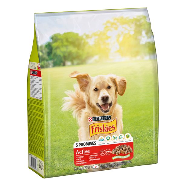 FRISKIES BRIKETI ACTIVE MESO 2,4KG