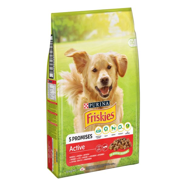 FRISKIES BRIKETI ACTIVE PES MESO 10KG