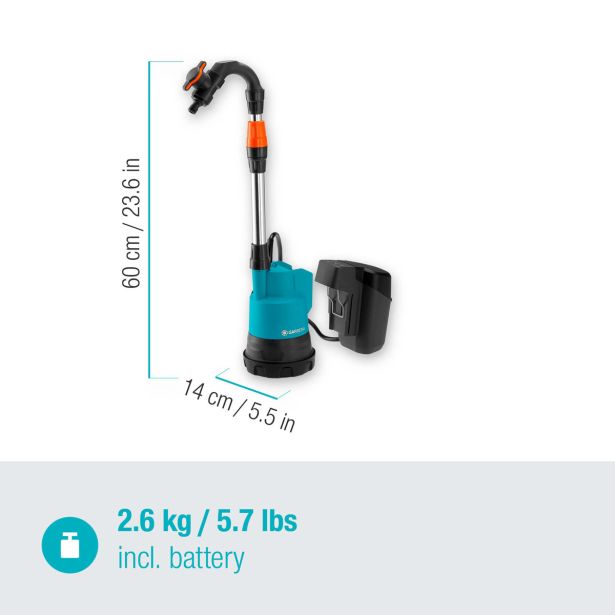 GARDENA BATERIJSKA POTOPNA ČRPALKA