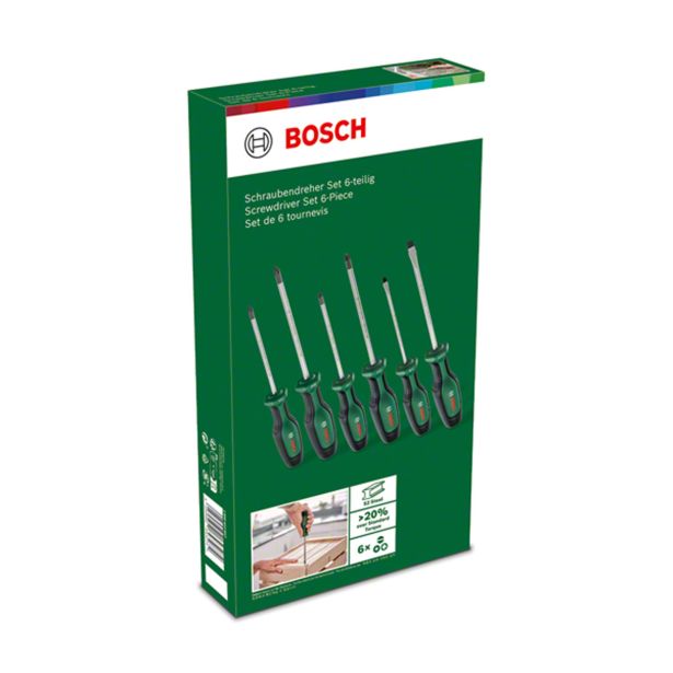 GARNITURA IZVIJAČEV BOSCH DIY 6-DELNI ZELENI PH PZ SL