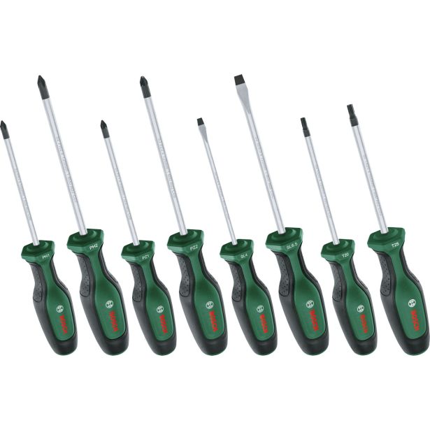 GARNITURA IZVIJAČEV BOSCH DIY 8-DELNI ZELENI PH PZ SL TX