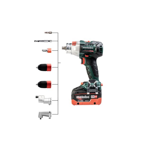 BATERIJSKI VREZOVALNIK NAVOJEV METABO GB 18 LTX BL Q I 2X GLAVA