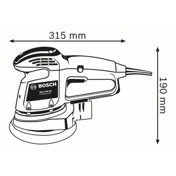 ROTACIJSKI BRUSILNIK BOSCH PROFESSIONAL GEX 34-150