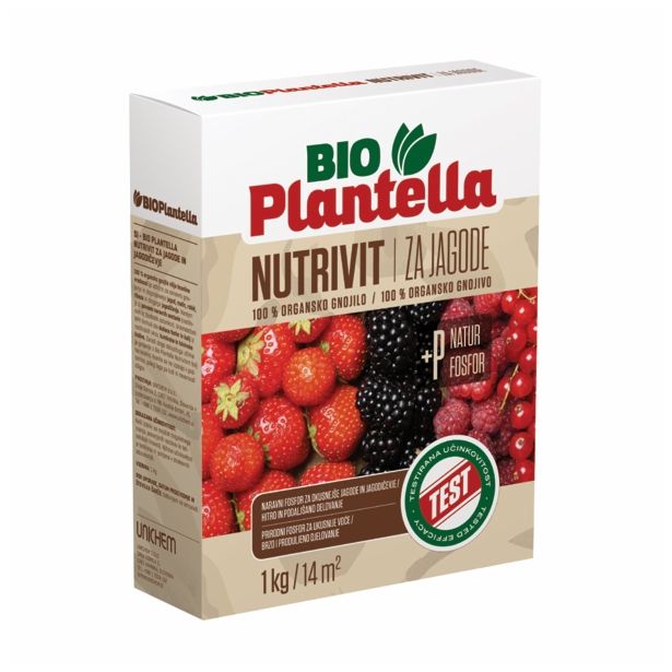 GNOJILO ZA PRIDELAVO BIO PLANTELLA NUTRIVIT ZA JAGODIČEVJE IN JAGODE 1 KG