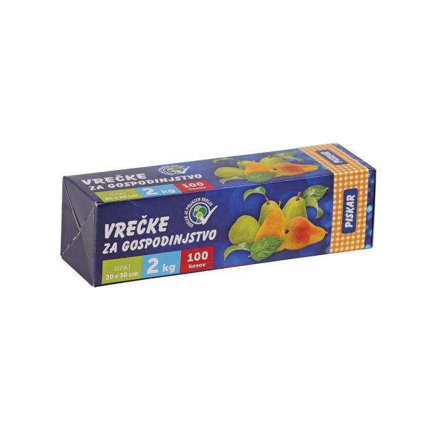 GOSPODINJSKA VREČKA PISKAR 20X30 CM 2 KG 100/1 BOX