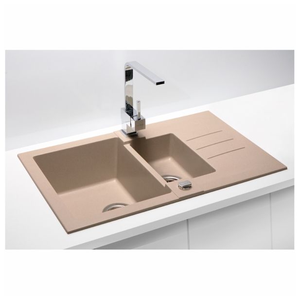 GRANITAL POMIVALNO KORITO ALVEUS ROCK 70, G55 BEIGE 780X480 MM