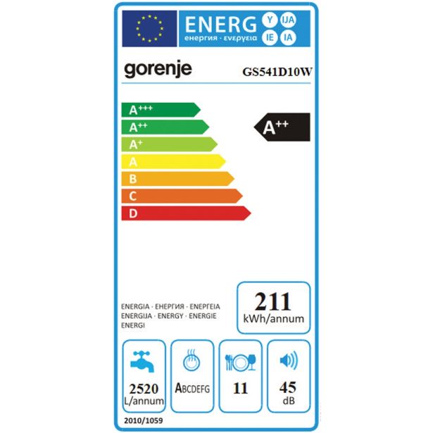 POMIVALNI STROJ GORENJE GS541D10W