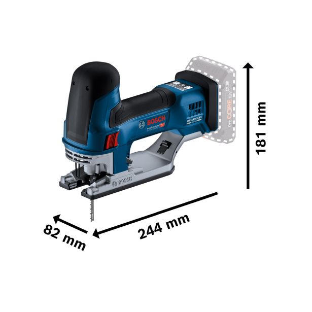 AKUMULAT. VBODNA ŽAGA BOSCH PROFESSIONAL GST 18V-155 SC