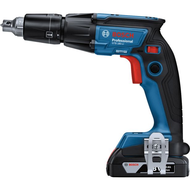 AKU. VIJAČNIK ZA SUHOMON. BOSCH PROFESSIONAL GTB 185-LI 2X 18V 2AH; KOVČEK