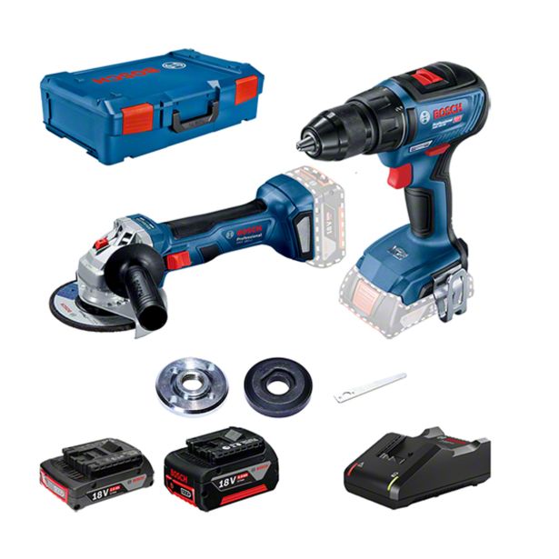 AKUMULATORSKI SET BOSCH PROFESSIONAL GWS 180-LI + GSB 18V-50