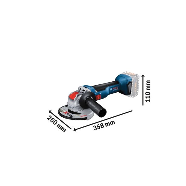 AKUMULAT. KOTNI BRUSILNIK BOSCH PROFESSIONAL GWX 18V-10