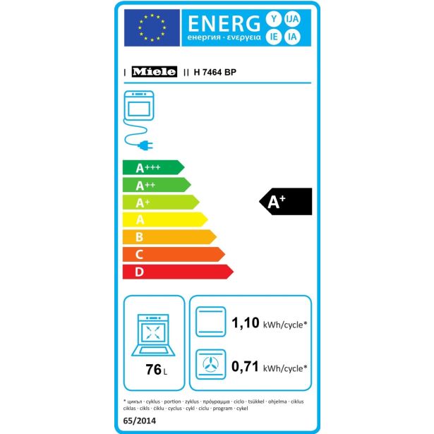 VGRADNA PEČICA MIELE H 7464 BP