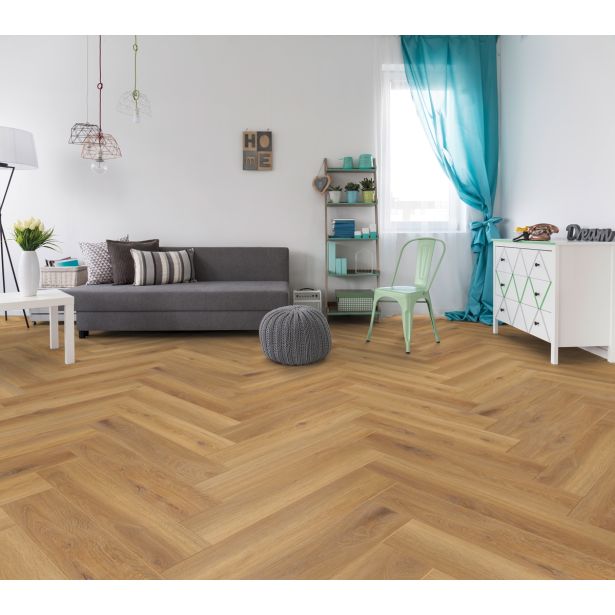 LAMINAT, 8MM, 32. RAZRED KRONOTEX HERRINGBONE HRAST PISA D 3861