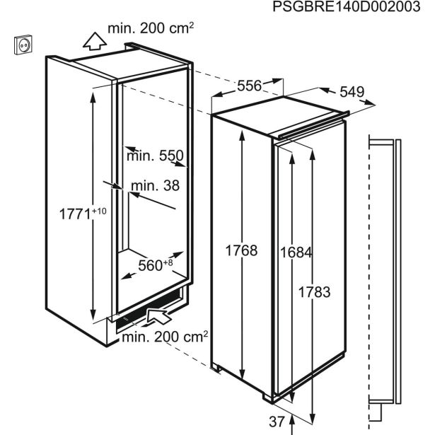 HLADILNIK AEG SKE818E1DC