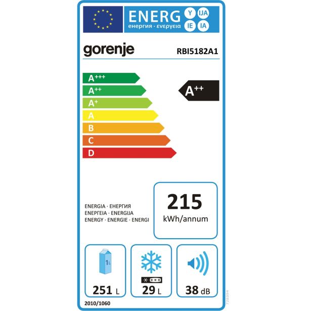 HLADILNIK GORENJE RBI 5182 A1
