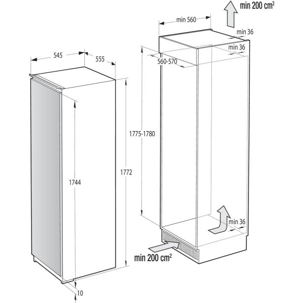 HLADILNIK GORENJE RBI5182A1