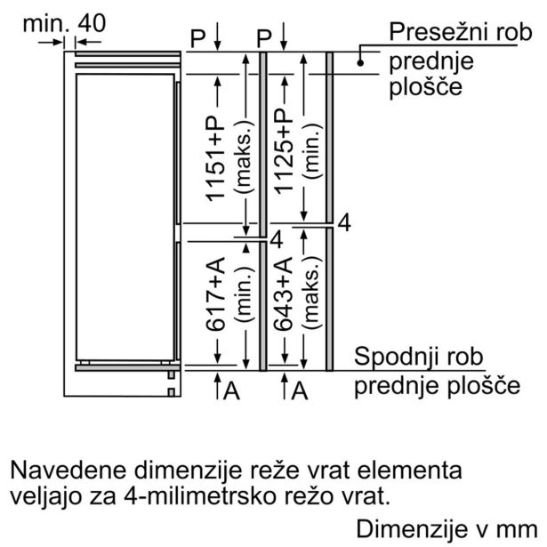 HLADILNIK IN ZAMRZOVALNIK BOSCH KIS87AFEO