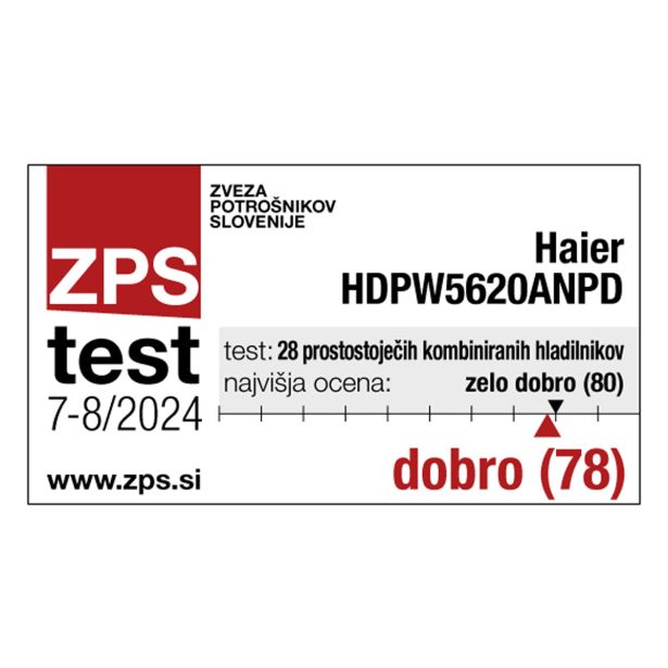 HLADILNIK IN ZAMRZOVALNIK HAIER HDPW5620ANPD