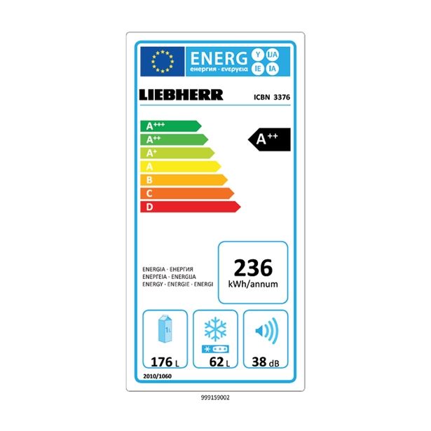 HLADILNIK IN ZAMRZOVALNIK LIEBHERR ICBN 3376