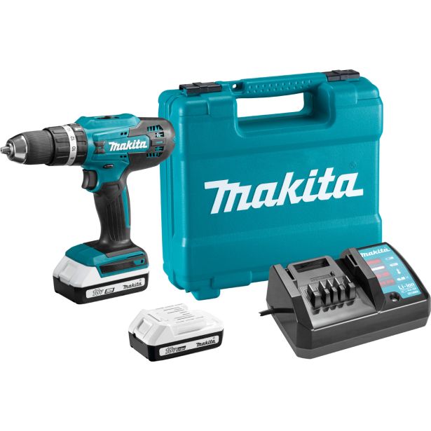 AKUMUL. UDARNI VRTALNIK MAKITA HP488DWAE 2X 18V 2AH; G-SER. KOVČEK