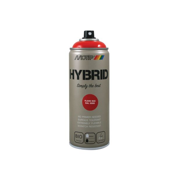 BARVNI SPREJ MOTIP HYBRID RAL.: 3000 400 ML RDEČI