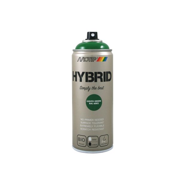 BARVNI SPREJ MOTIP HYBRID RAL.: 6002 400 ML LISTNO ZELENA