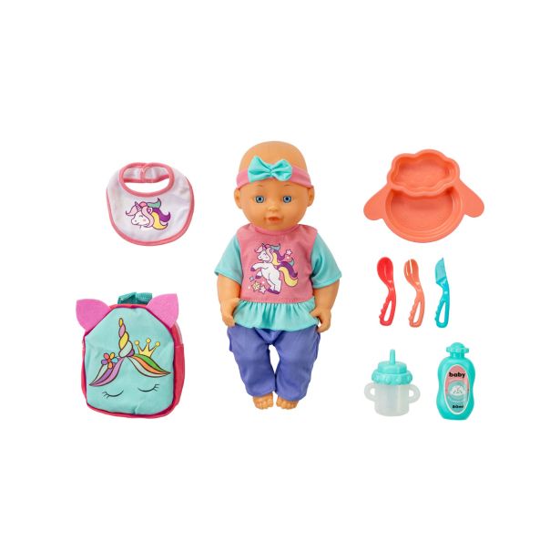 IGRAČE ZA DEKLICE RL DOJENČEK Z DODATKI 30 CM 6809
