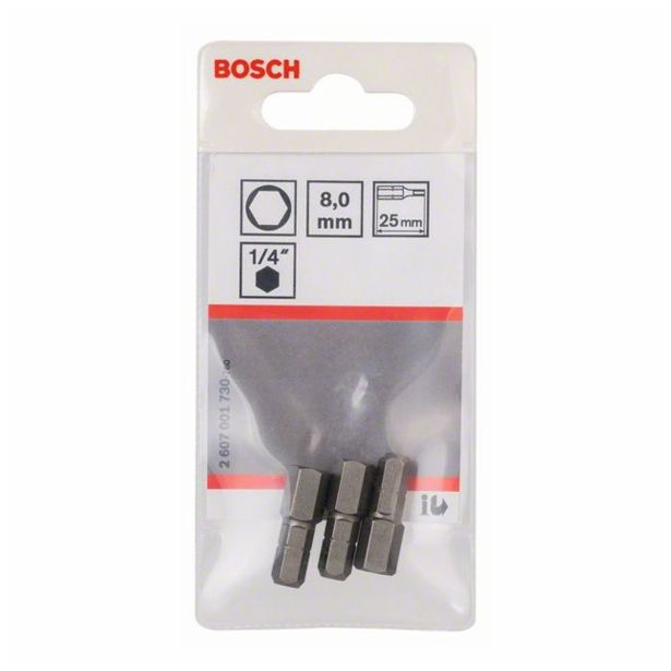 IMBUS NASTAVEK C6,3 BOSCH 8X25 MM 3 KOS