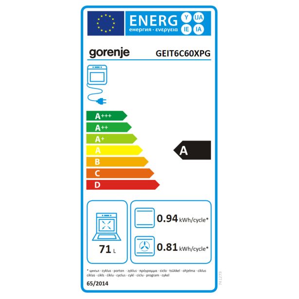 INDUKCIJSKI ŠTEDILNIK GORENJE GEIT6C60XPG