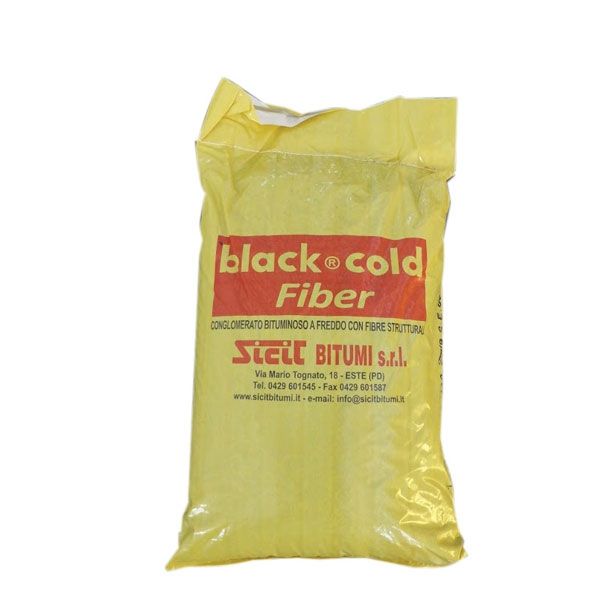 BITUMENSKI PREMAZ BLACK COLD ASFALTNA ZMES Z VLAKNI 25 KG