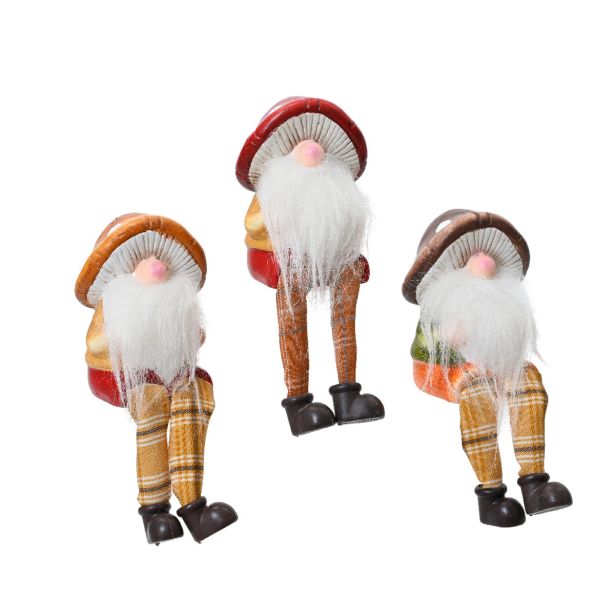 JESENSKA FIGURA DECORIS ŠKRAT GOBICA, SEDEČI 7.2X6.6X17.4 CM SORTIRANO