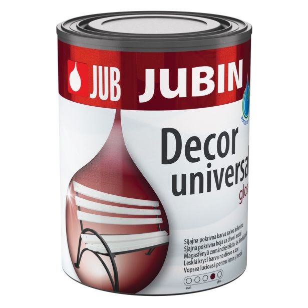 POKRIV.PREM.ZA KOV.,LES JUB JUBIN DECOR UNIVERSAL BELI MATT 0.65 L