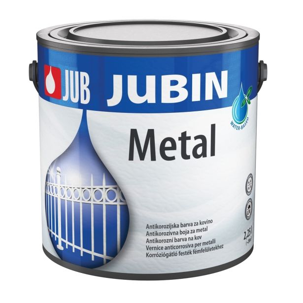 ANTIKOROZIVNI PREMAZ JUB JUBIN METAL BELI 1001 2.25 L