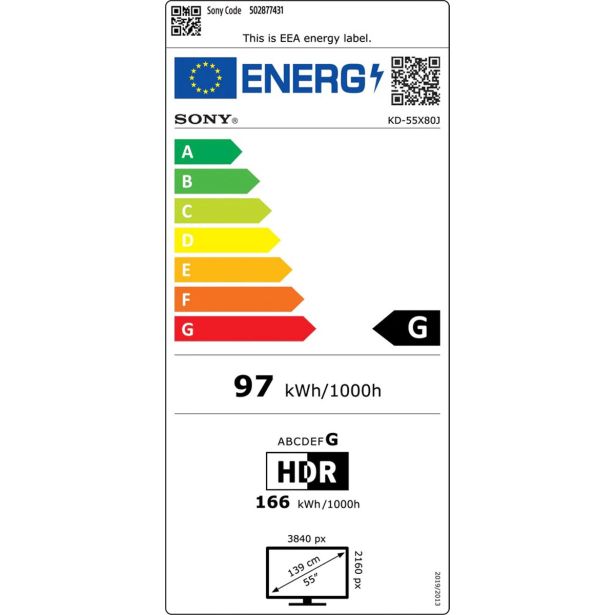 TELEVIZOR SONY KD55X80JAEP