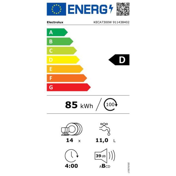 VGRADNI POMIVALNI STROJ ELECTROLUX KECA7300W