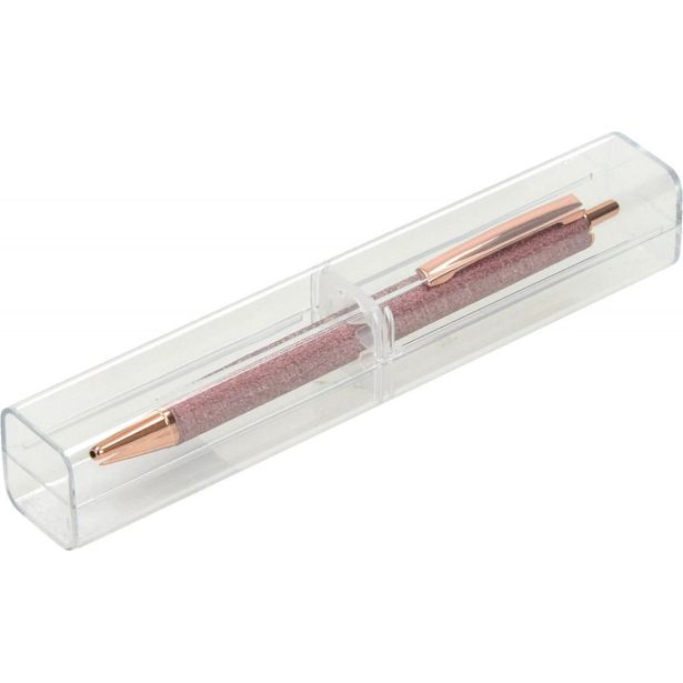 KEMIČNI SVINČNIK CREATIVE METAL ROZA + ETUI