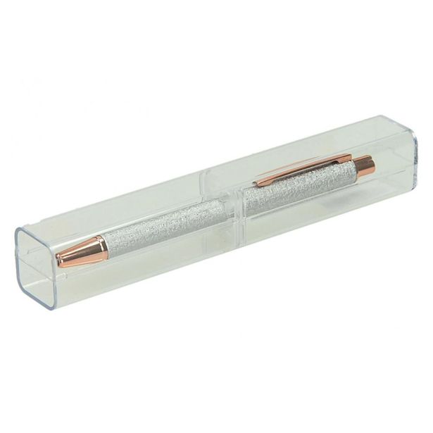 KEMIČNI SVINČNIK CREATIVE METAL SREBRN + ETUI