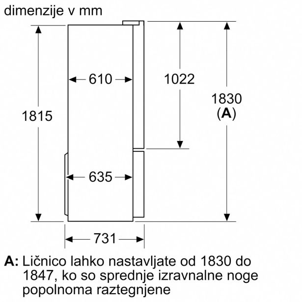 AMERIŠKI HLADILNIK BOSCH KFN96VPEA