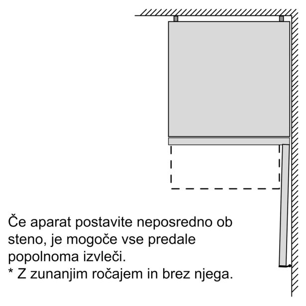 HLADILNIK IN ZAMRZOVALNIK BOSCH KGN39VLEB