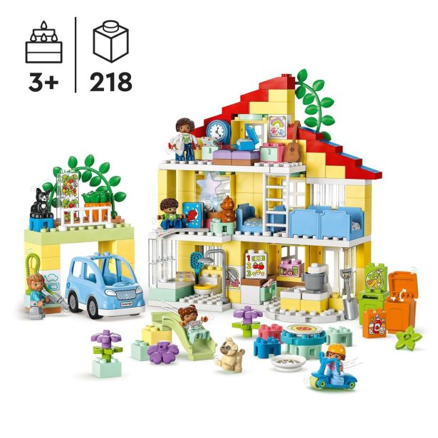 KOCKE LEGO DUPLO 10994 DRUŽINSKA HIŠA 3V1