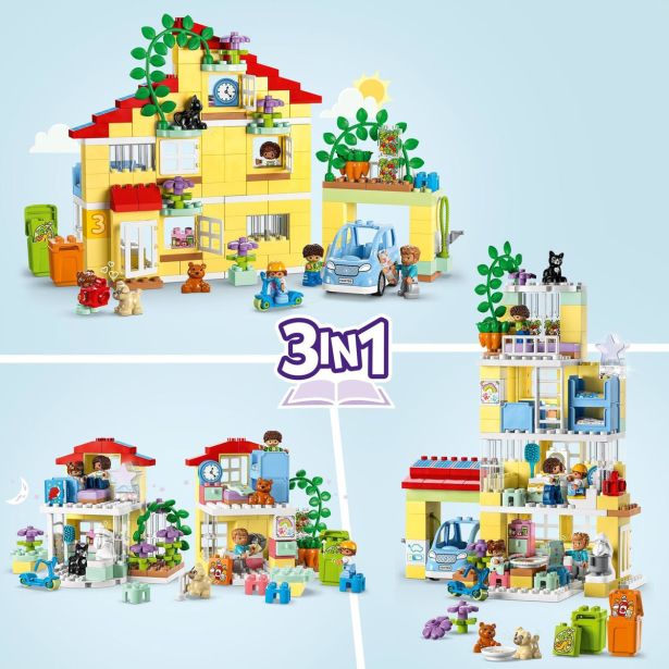 KOCKE LEGO DUPLO 10994 DRUŽINSKA HIŠA 3V1